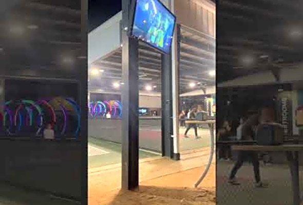 Great place to play and eat, lovely theme- Grand Prairie, Texas - Chicken n Pickle#pickleball #usa