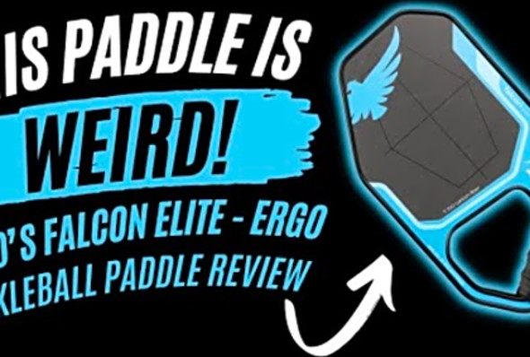 Bird&#039;s Falcon Elite - Ergo Paddle Review: Does this Weird Shape Fix Pickleball Elbow?