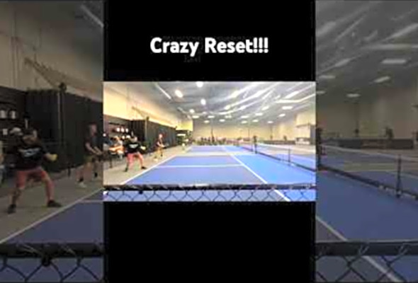 Crazy Reset! #pickleball #pickleballdoubles #pickleballhighlights #ppa