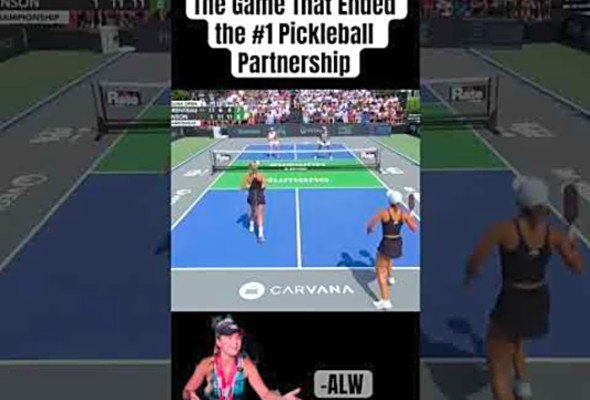 The reason why Anna Leigh Waters left Catherine Parenteau #pickleball #sportsdrama