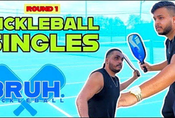 Pickleball Gameplay - Full Game of Singles - Bruh Pickleball