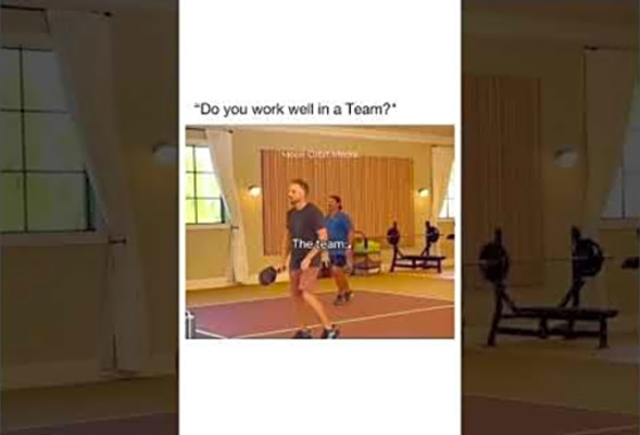 Pickleball Teamwork Gone WRONG! Bat to the Face!