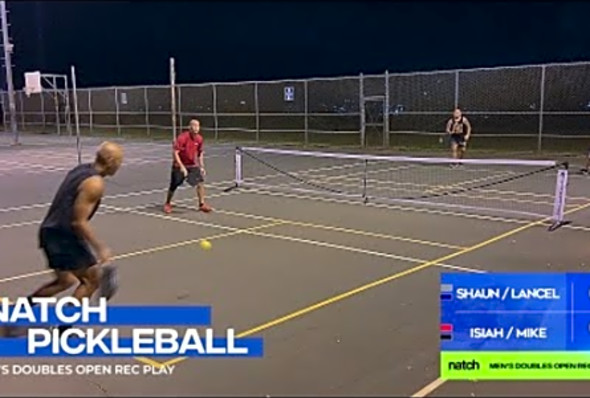 Pickleball Men&#039;s Doubles Rec Play feat. Isiah/Mike vs Shaun/Lancel
