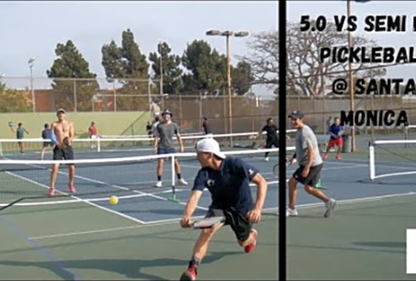 5.0 vs Semi Pro Pickleball Match - Doubles Pickleball
