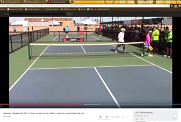 Pickleball Game Analysis: 2017 Nationals 50 MXD Game 1