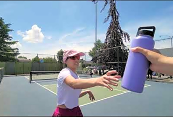 Richmond pickleball tournament 3.5 women&#039;s singles open Esther vs Tegan play offs