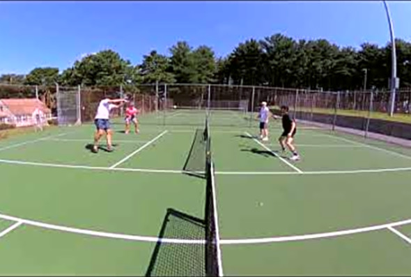 This was a fun pickleball game, great points