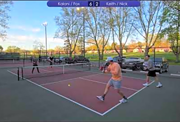 Kalani and Fox vs. Keith and Nick - 4.0 Pickleball Match