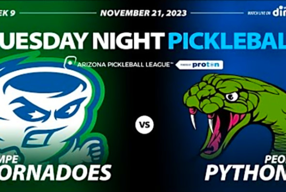 AZ PBL: Tempe Tornadoes vs Peoria Pythons (Tue Nov 21, Season 2, Week 9)