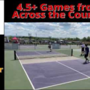 Pickleball Bronze Medal Mens Singles Open Match at Allentown Spring Shoo...