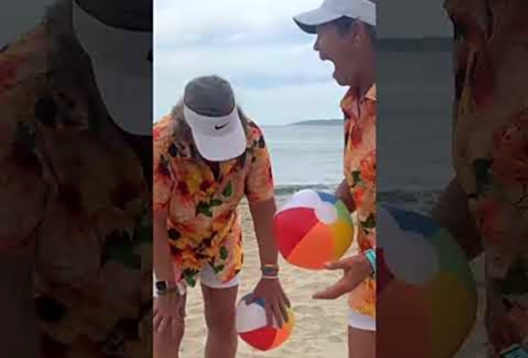 Out-takes from Z Sisters Pickleball Beach Ball Video at Lovely Beach in Puerto Vallarta