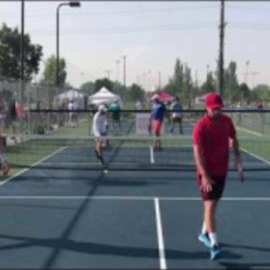 Yates &amp; Wright vs Evans &amp; Williams (1 of 3) 2018 Pickleball Tournament o...