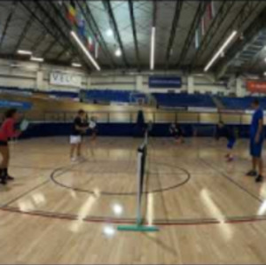 SoCal Rainy Pickleball Indoor Rec Play 5.0 Jessie Irvine AaronD Scott Cr...