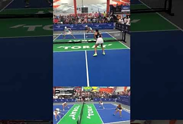 Parris Todd finishes off this Major League Pickleball game with some athletic play