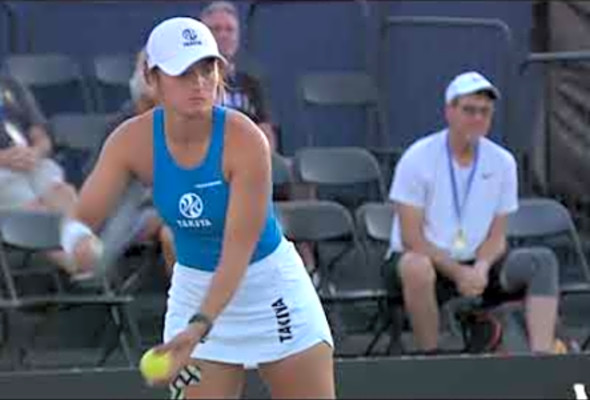 Mixed doubles semifinal match (C. Parenteau / R. Newman vs L. Jansen / T. Wilson)