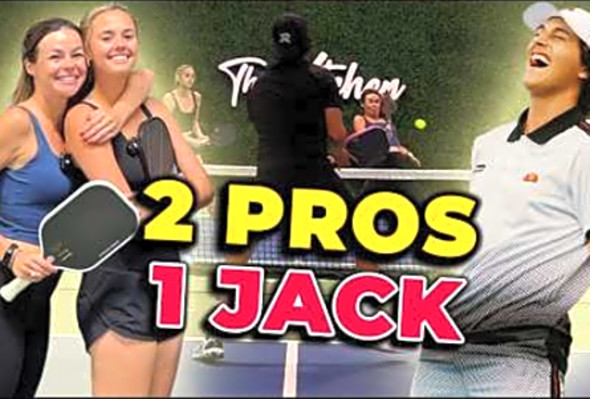 I Took On TWO Pickleball Pros at Once - Insane 1v2 Battle Highlights!