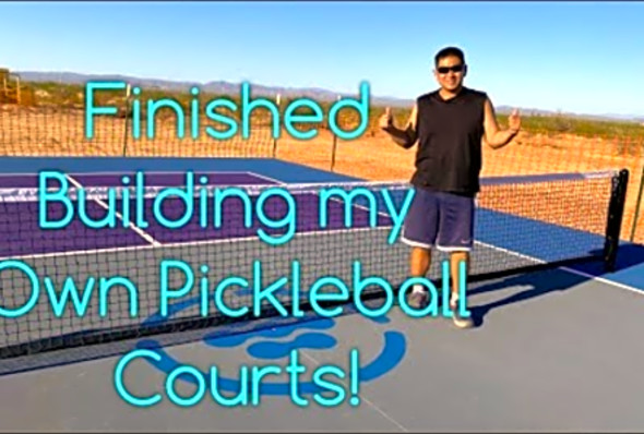 Finished Building my Own Pickleball Courts