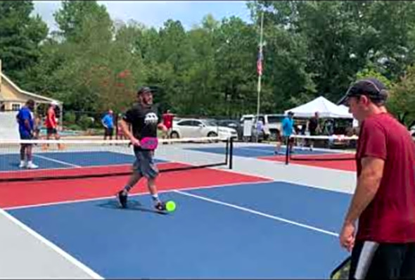 Willow Grove Farms Pickleball Tournament - Men&#039;s 4.5/5.0 Doubles - Camara/Battaglia v Harris/Johnson