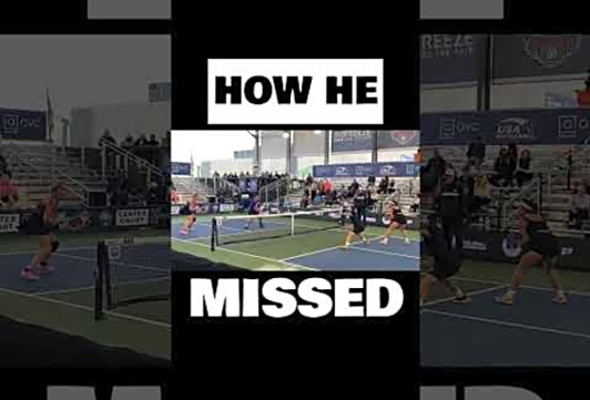Epic Pickleball Shot Fail! #pickleball #pickleballdoubles