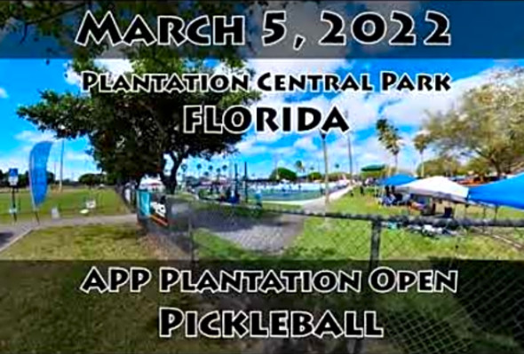 Pickleball Crowds at Plantation Central Park - Florida - APP Tour Plantation Open - 3/5/2022