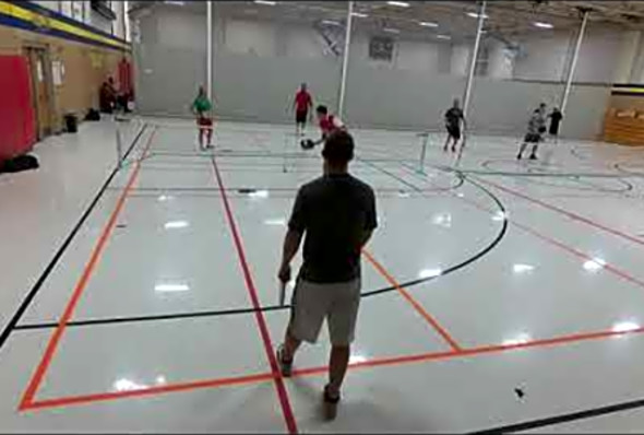 Week 5 Game 3 2017 Winter Pickleball Ladder League
