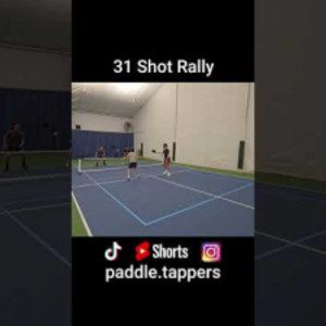 31 Shot Rally #pickleballhighlights #pickleballdoubles #mlp #ppa