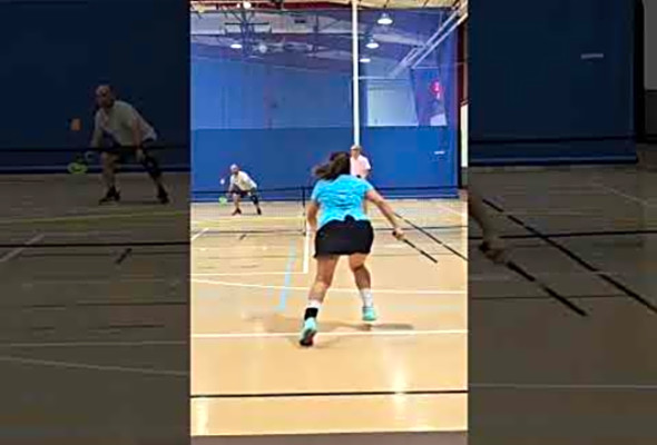 Mean shot! #pickleball