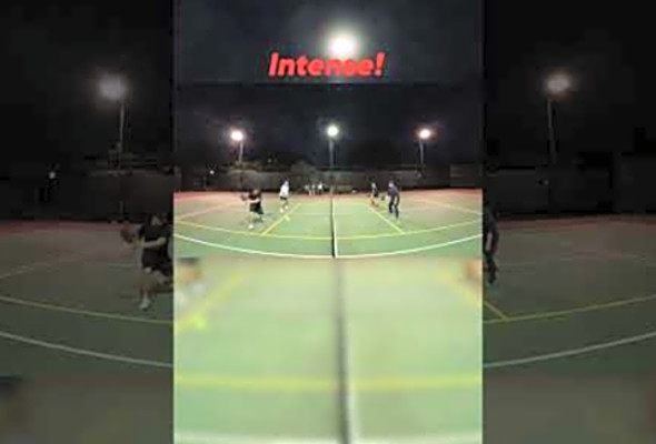 Intense! #pickleball #pickleballhighlights #shorts #highlights #thepickleballrunner