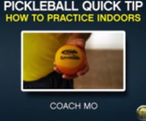 Pickleball Quick Tip - How to Practice Indoors