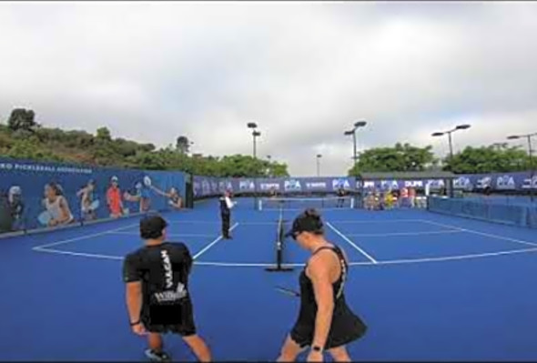 2021 PPA Orange County Cup Mixed Pro Dekel Bar Leigh Waters Daniel de la Rosa Michelle de la Rosa