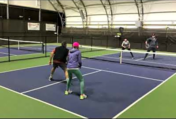 Great Mixed Pickleball in Opelika, Dean/Ingram vs. Hilyer/Parker