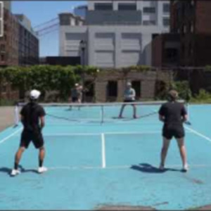 Brooklyn Pickleball MLP tournament David and Andrew vs Duy and Kelsey