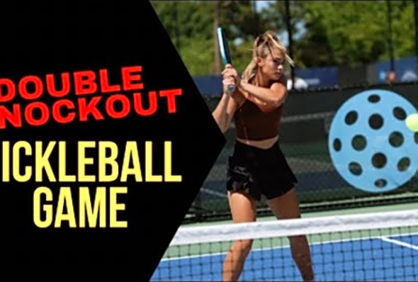 Double Knock-Out Pickleball Game