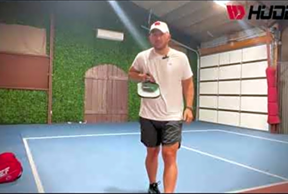Pickleball Hints: Keeping your paddle up.