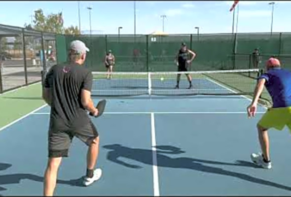 Coach David &amp; Linda vs Gumby &amp; Tin Man - Lake Havasu Pickleball Rec Play