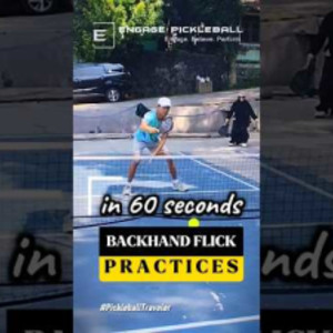 PICKLEBALL TIPS: Backhand Flick Drill in 60 seconds #pickleballtips #pic...