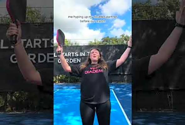 POV: Me Hyping Up My Doubles Partner Before Our Pickleball Match