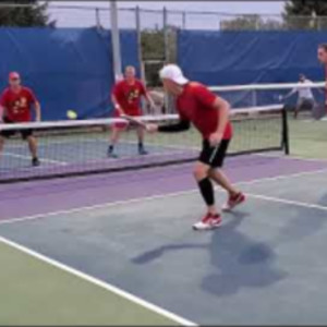 Long Pickleball Point with Two ATPs! (Around the Post Shots)