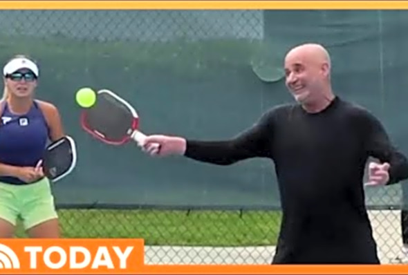 Tennis great Andre Agassi set to go pro again in pickleball!