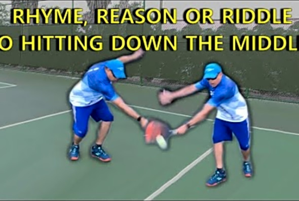 Why hit down the middle - Pickleball Minute
