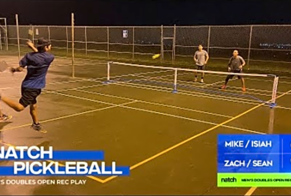 Pickleball Men&#039;s Doubles Rec Play feat. Zach/Sean vs Mike/Isiah