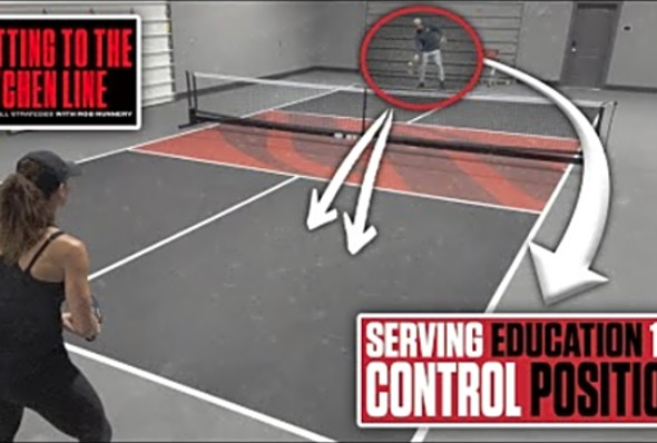 Using the Space Around the Court to Control Your Pickleball Serve