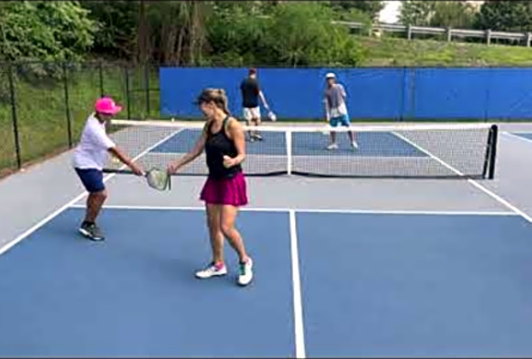 Pickleball Rec games at the Ferlazzo