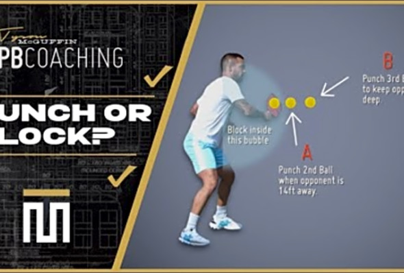 This Is Why Understanding When To Punch Or Block Is One Of the Most Important Skills In Pickleball