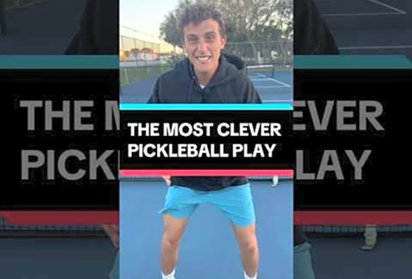 The most clever pickleball play! #pickleball #pickleballtips #shorts