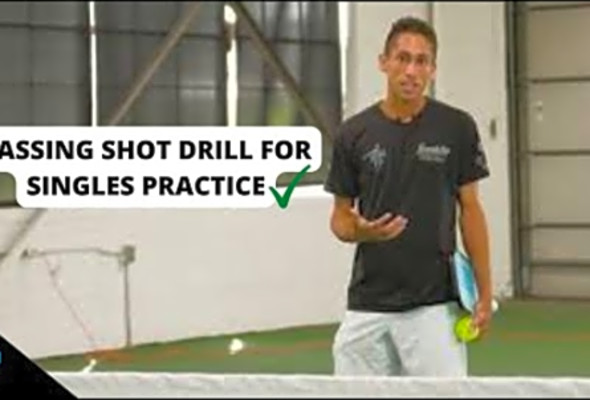 Best Singles Passing Shot Drill To Improve Your Game - Zane Navratil Pickleball