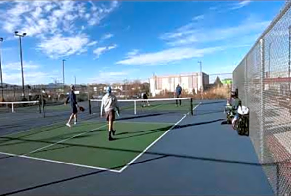 Pickleball Kevin Mark &amp; Scott Fliegelman vs Kevin Deyo &amp; J Hamel Nov 2020 2