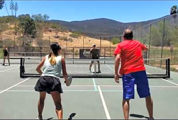 Lance &amp; Jenny - Pickleball Match - Santee, San Diego