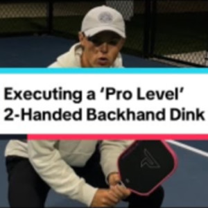 Executing a Pro Level 2-Handed Backhand Dink #propickleball #pickleballc...