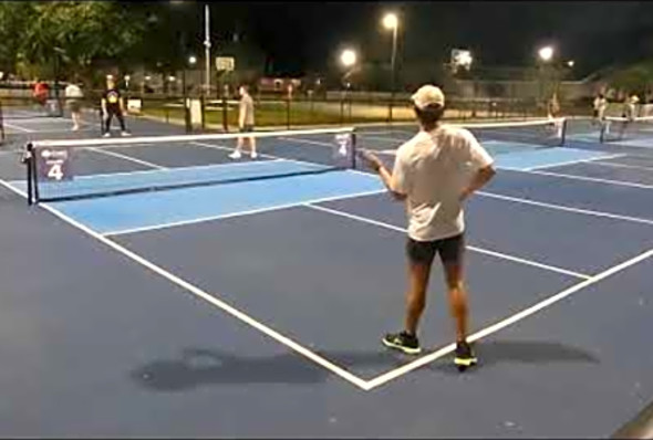 5.0 TEEN BLASTS THE BALL! 4.0 Pickleball Game at Collins Park in Conway, SC